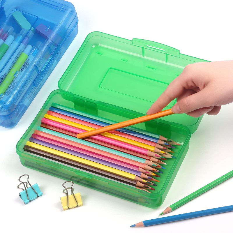 Tamaki 1 Pack Plastic Pencil Box Large Capacity Pencil Boxes