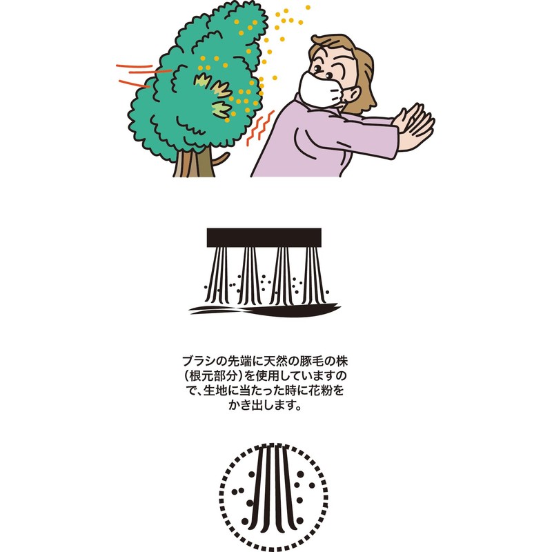 Pollen Peeler Clothes Brush