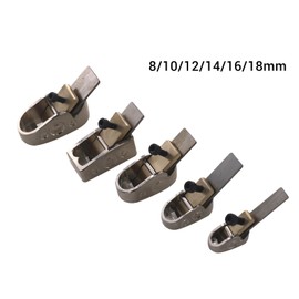Luthier Tools, 5pcs finger plane cutter in different sizes Wood Planer Hand Plane with curved sole for DIY violin, viola, cello, and other wood instrument (Silver)
