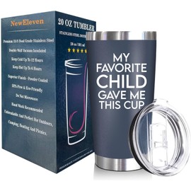NewEleven Gifts For Dad - Birthday Gifts For Dad From Daughter, Son, Kids - Husband Gifts - Unique Birthday Present Ideas For Father, Husband, New Dad, Bonus Dad From Daughter, Son - 20 Oz Tumbler