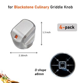 Gas Griddle Knobs Replacement for Blackstone Griddle Model #2154