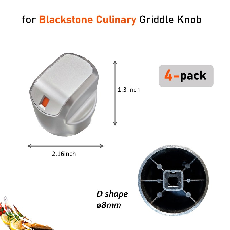 Gas Griddle Knobs Replacement for Blackstone Griddle Model #2154