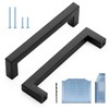 Ravinte Black Cabinet Pulls 30 Pack 5 Inch Square Kitchen