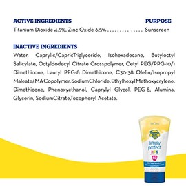Banana Boat Simply Protect Locin de proteccin solar a base de minerales para nios, SPF 50, sin desgarros, 25 menos ingredientes, 6 onzas              