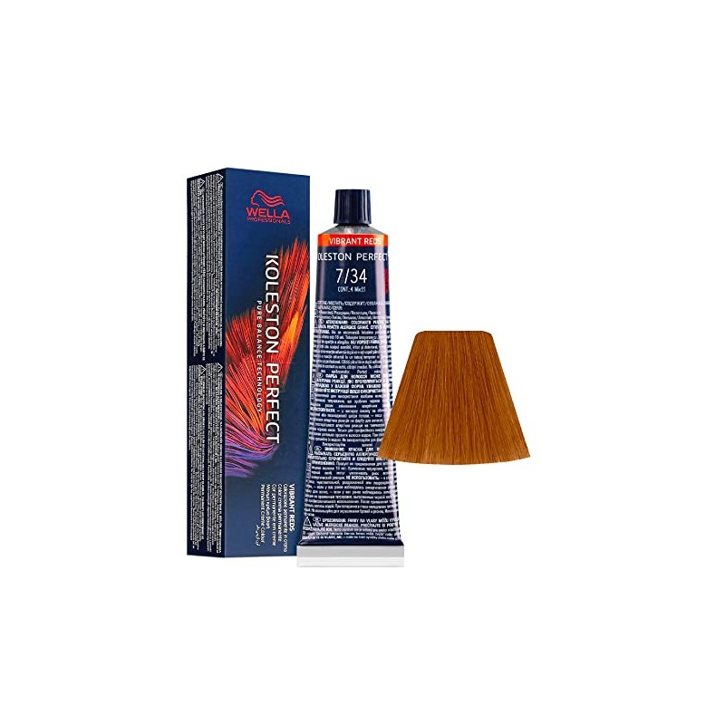 7/34 Medium Blonde Golden Red Wella Koleston Perfect Vibrant Reds