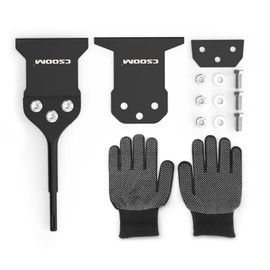 CSOOM 4 Inch & 5 Inch SDS Plus Floor Scraper Kit with Spare Bolts, Nuts and Blades, Rustproof Tile Removal Tool,Thin Set Scraper Adhesives Remover Wall，Flooring Adhesives Remover.