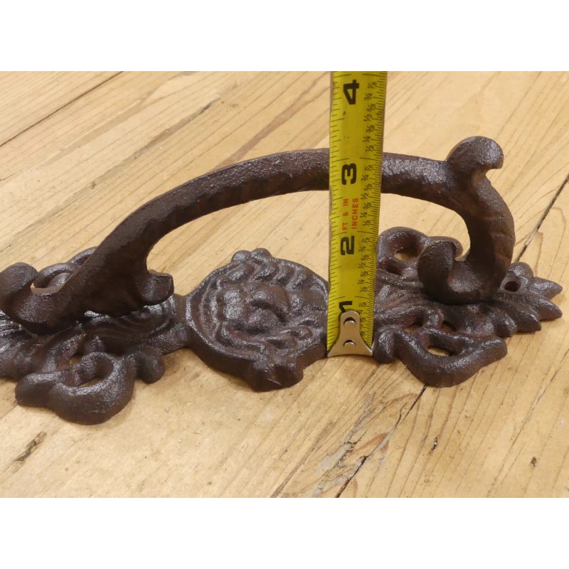 2 LARGE HANDLES RUSTIC CAST IRON BARN DOOR HANDLES SHED