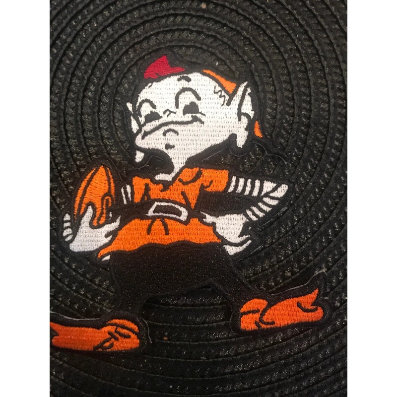Unbranded Cleveland Browns Vintage Embroidered Iron On Patch RARE 3.5”