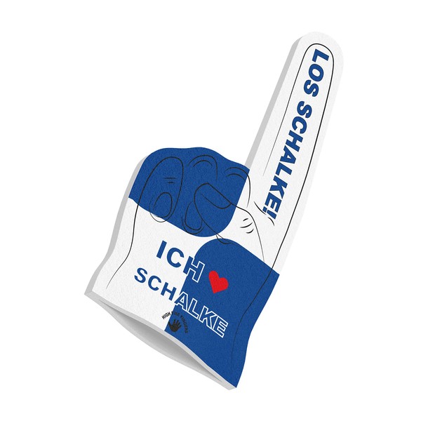 HIGH FIVE FINGERS Schalke Flag My City Flag Foam Hand