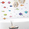 SMAOSTORE Wall Stickers Cartoon Cute Fish Sea Fish Sea Foam