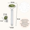 Masseur Face Roller Electric Aventurine, Roller in 100% Natural Aventurine,