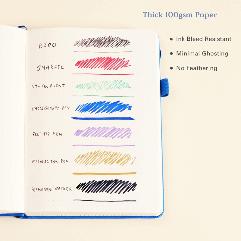 Ottergami Bullet Dot Journal A5 Notebook. Deluxe Journal Notebook +