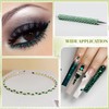 400PCS SS30/6mm Crystal Rhinestones (Emerald Green), Bedazzling Flatback Glass Rhinestones