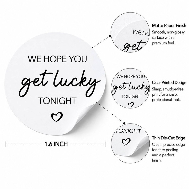 Dsimneax Party Favor Envelope Stickers: 120 Get Lucky Tonight Seals