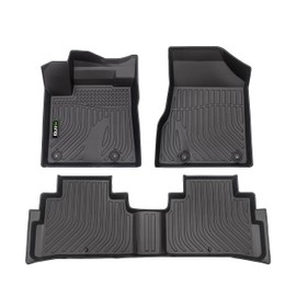 HAFIDI Floor Mats Custom for Nissan Murano 2024 2023 2022 2021 2020 2019 2018 2017.5 All Weather Protection TPE Heavy Duty Non-Slip Automotive Floor Liners Fits Front& 2nd Row Set Accessories, Black