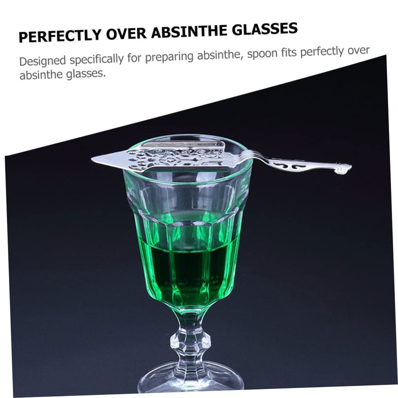 BIUDECO Bar Absinthe Spoon Set Pcs Stainless Steel Mesh Strainer