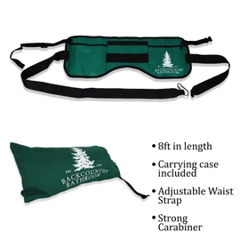 D&J Backcountry Bathroom: Portable Outdoor Toilet Solution for Camping, Hiking, and Hunting - Crap Strap for Pooping - Compact, Lightweight, and Easy to Use!
