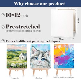 Cularve 2-Pack 10''x12'' Sip and Paint Kit for Adults (with Easel), Date Night Painting Kits for Adults, Couples, Beginners, and Painting Parties | Ideal for Art Lovers and Creative Fun