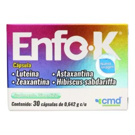 Enfo K, Suplemento Alimenticio, 30 Capsulas 0.642g Cu                                                                                                 