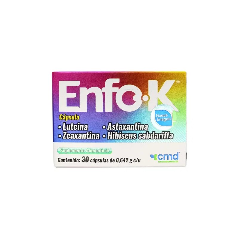 Enfo K, Suplemento Alimenticio, 30 Capsulas 0.642g C/u