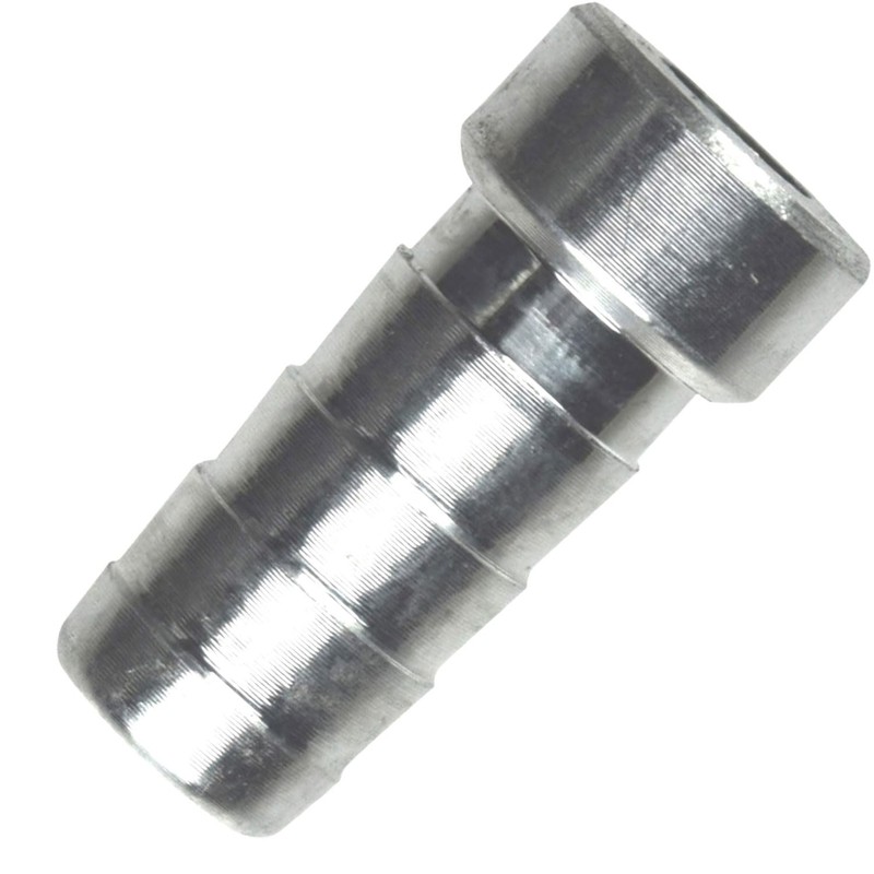 3/8" Aluminum Weld Barb - Weldable Fitting Nipple .375" Hose,