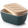 Dowan Butter Dish - Forest Green