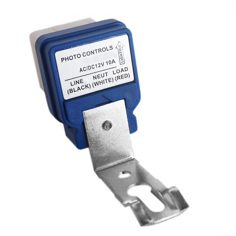2 Pack AC DC 12V 10A Photoelectric Switch, Auto On