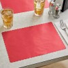 Choice 50 Choice 10" x 14" Red Colored Paper Placemat