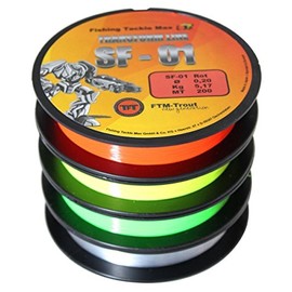 TFT Transform Line SF-01 200 m Neon Red Monofilament Fishing Line for Trout Fishing 0.22 mm / 5.31 kg Load Capacity
