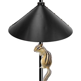 Squirrel Flap, Professional Galvanised Steel Prevents Theft, Squirrel Screen for Bird House, Black, with High and Short Firms (Pole Style (with High and