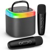 JYX D17 Mini Karaoke Machine with Wireless Microphones/Mini Partybox -