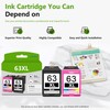 63XL Ink Cartridges Combo Pack (2-Pack, 1Black/1Tricolor) Ink 63XL Cartridges