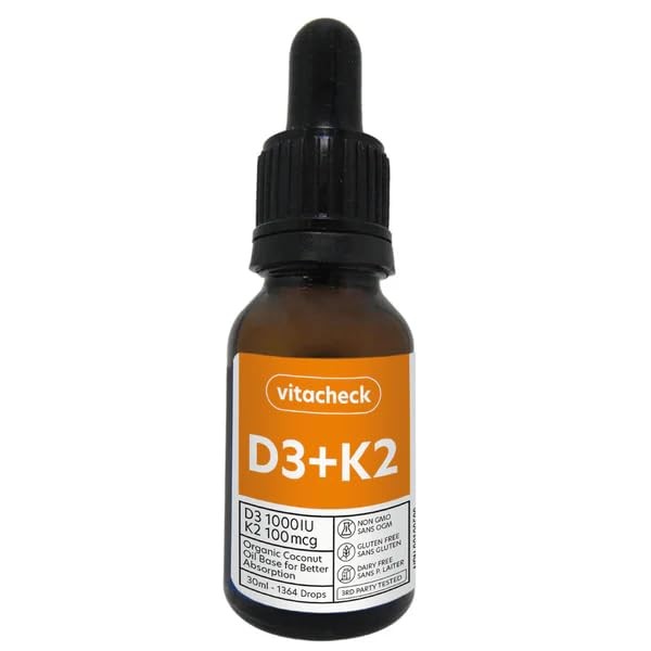 Vitacheck Vitacheck Vitamin D3 + K2 Liquid Drops C High