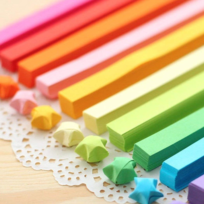 Yeooyoor 1030 sheets Origami Stars Papers Package DIY Paper -