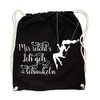 Bag Backpack Gym Bag Mir reichts ich Geh schaukeln, black,