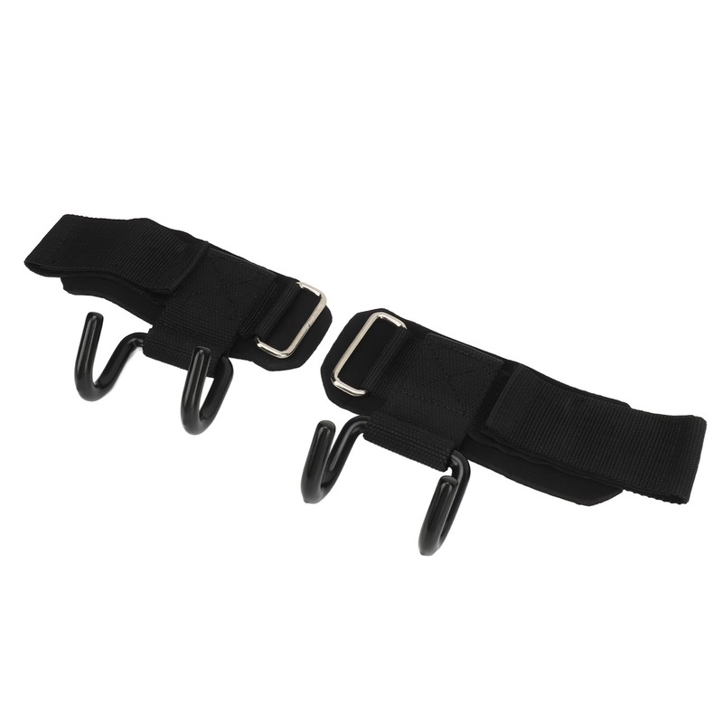 2pcs Weight Lifting Hook Heavy Duty Wrist Wraps Power Weight