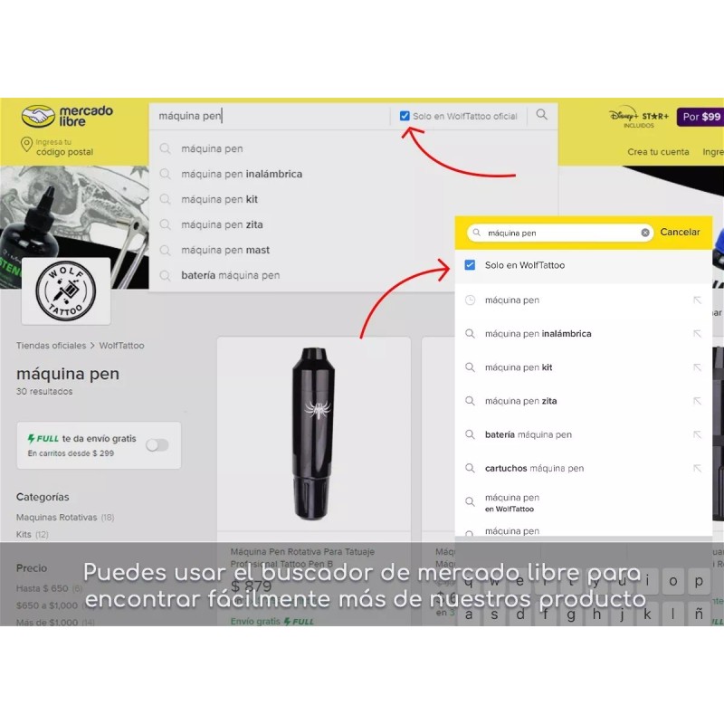 Wolf Tattoo Piel Sintética Para Tatuar Piel Espalda Completa Grande