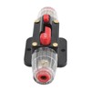 Circuit Breaker Audio Fuse Inline Holder Manual Reset 12V‑48V for