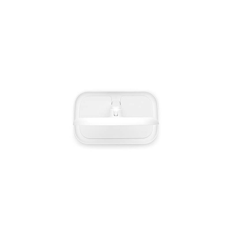 BRABANTIA | Espejo con Bandeja Ajustable | Blanco | 28.3