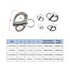 Generic Marine Grade 316 Stainless Steel Fixed Shackle Hand Pull