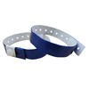 J&R Wristbands Vinyl Wristband 100-Piece Set (Blue)