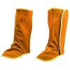 Uadme Welder Shoe Protector, 1 Pair Leather Welding Spats Flame