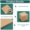 PH PandaHall Pack of 12 Kraft Paper Boxes, 10 x