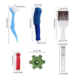 5 Piece Air Conditioning Condenser Fin Comb Set, Lamellar Comb with AC Fin Cleaning Accessories, Air Vent Gap Cleaning Brush, Air Conditioning Comb, Fin Cleaning Brush for Radiators
