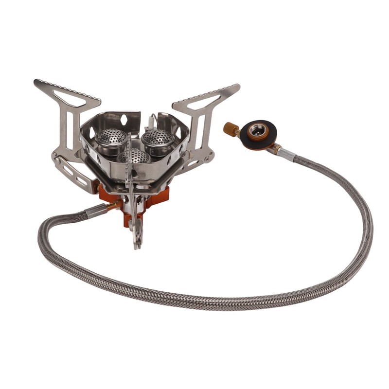 Mini Camping Gas Stove Windproof Stove Three Core Head Gas
