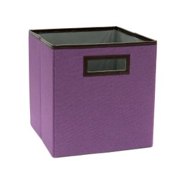 ClosetMaid 1130 Cubeicals - Papelera de Tela con Borde Decorativo, Color Lila