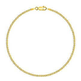 Planetys - 18ct Yellow Gold Plated Sterling Silver Bracelet - Width 2.4mm, Sterling Silver