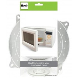 Handy Housewares 10" Round Vented Microwave Splatter Guard Food Bowl Cover - Helps Keep Your Microwave Clean (1-pack)