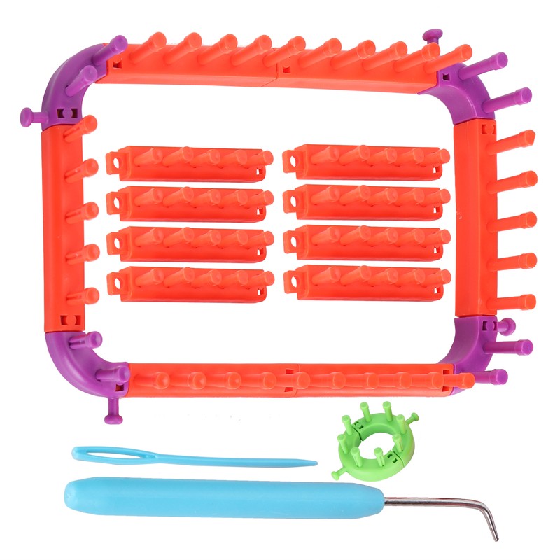 Knitting Loom Set Plastic Flexible Multifunctional Yarn Weaving Tool Accessories