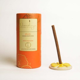 Nirmalaya Natural Dhoop Sticks for Pooja | Bamboo Less Dhoop Sticks for Home/Office | Best for Long Lasting Fragrances | 40 Sticks (Oud)